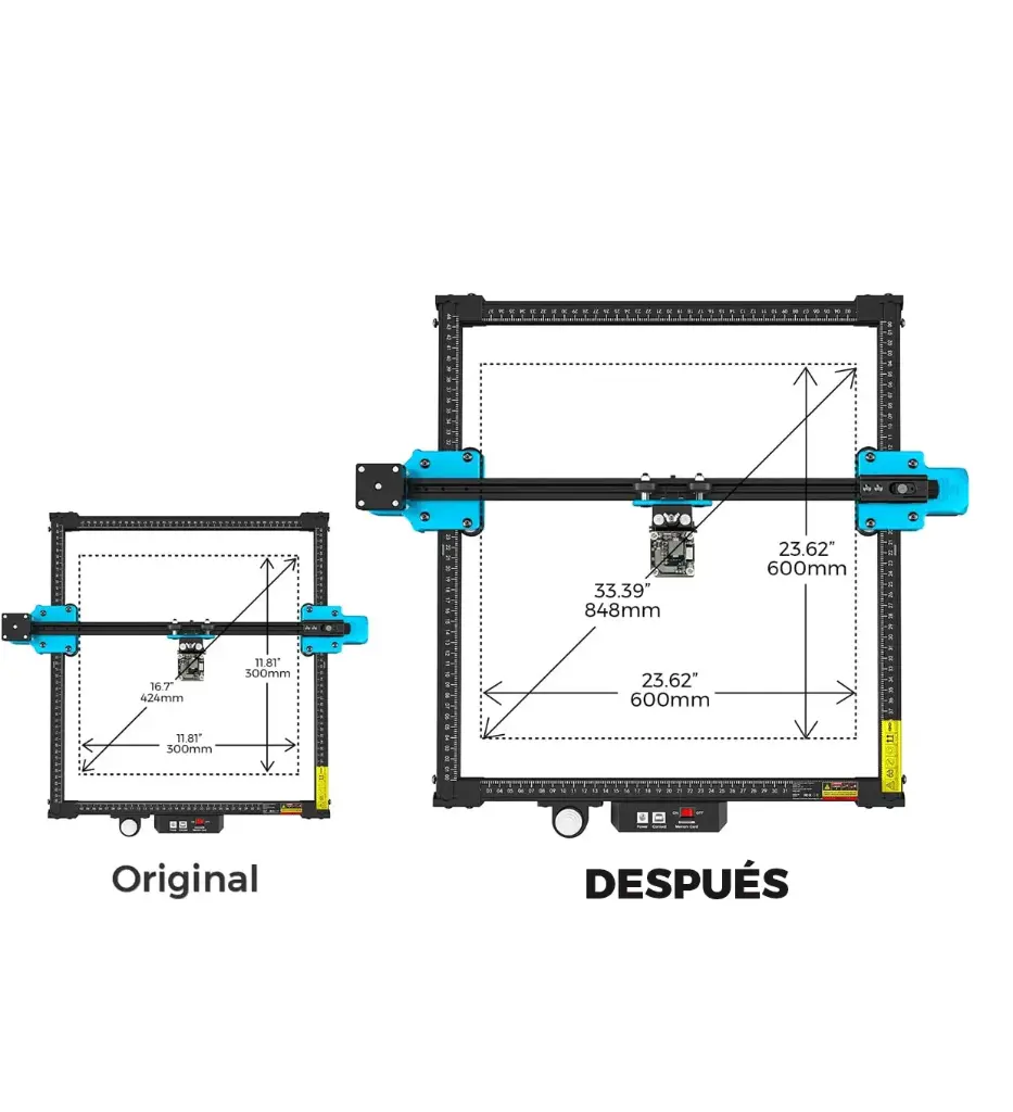EXTENSOR PARA MAQUINA LASER