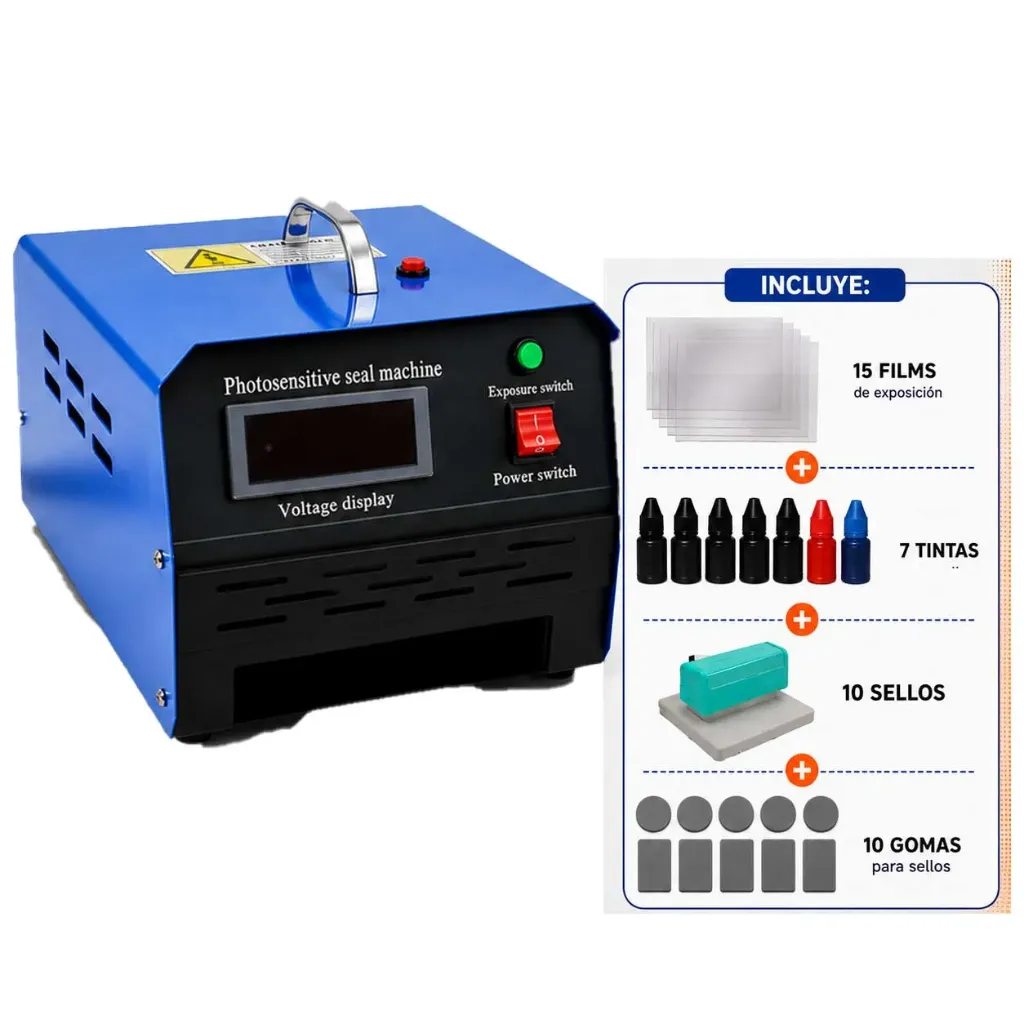 MAQUINA AUTOMATICA PARA SELLOS DE GOMA FOTOSENSIBLES